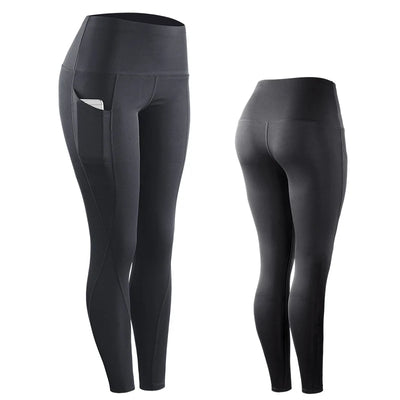 Compression Pants Gym Fitness Leggings Sexy Women Sportlegging Quick Drying Trousers Jogger Jogging Workout Capris with Pocket