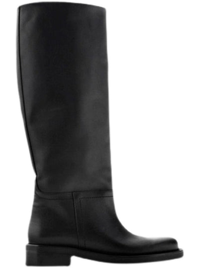 Zakq Brown Color 1 Pedal Big Tube Circumference Platform Knee-High Boots