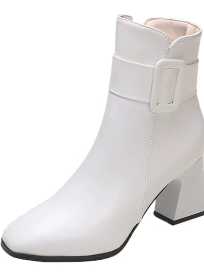 Boots Women's Western Style Short White plus Size Martin Boots Boots