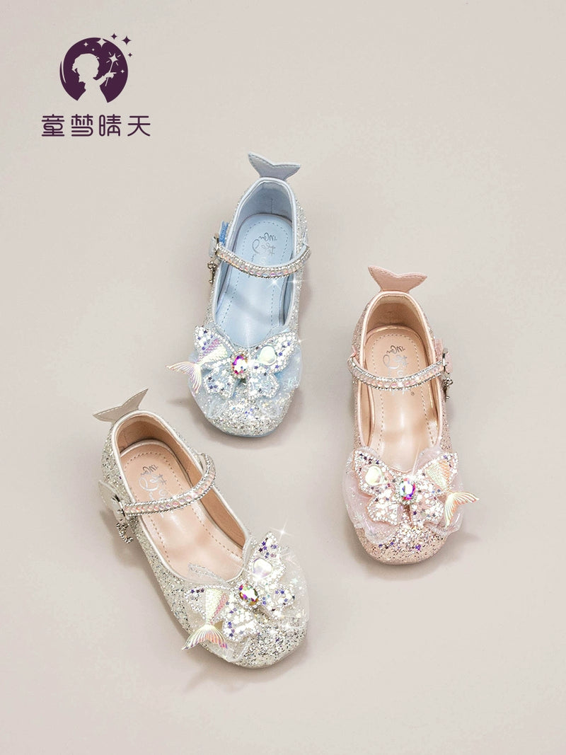 Princess Shoes for Girls Leather Shoes 2024 New Arrival Autumn Children&