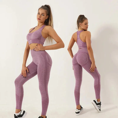 Yoga Pants Women Compression Seamless Tummy Control High Waisted Workout Leggings Women's Running Athletic Slimming Gym Clothes