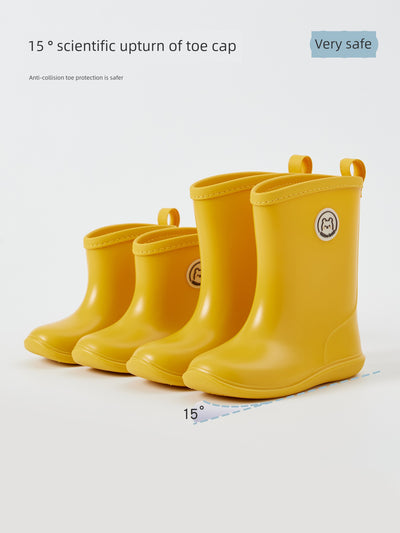 Niduoxiong Baby Student Rubber Boots Non Slip Children's Rain Boots