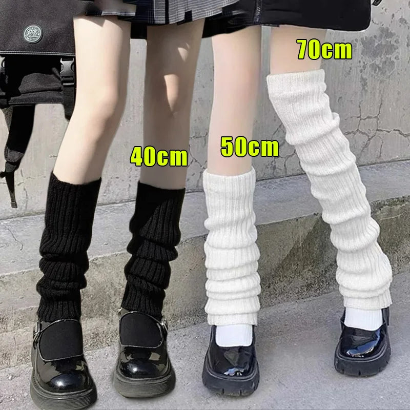 40-70cm Knitted Lolita Leg Warmers Women&