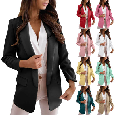 2022 Spring Blazers Women Coat Loose Women's Jacket Green Casual Female Blazers Woman Fashion Formal Elegant Coats Office Ladies