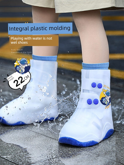 Kids Silicone Thickened Abrasion Resistant Rainy Day Waterproof Shoe Cover