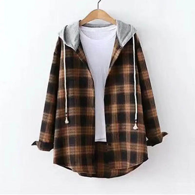 Chic Lady Jacket Outwear Women Hoodie Coat Loose Anti-pilling Women Hoodie Coat  Zipper